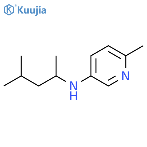 6-methyl-N-(4-methylpentan-2-yl)pyridin-3-amine structure