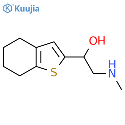 2-(methylamino)-1-(4,5,6,7-tetrahydro-1-benzothiophen-2-yl)ethan-1-ol structure
