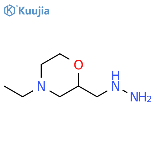 4-ETHYL-2-(HYDRAZINYLMETHYL)MORPHOLINE structure