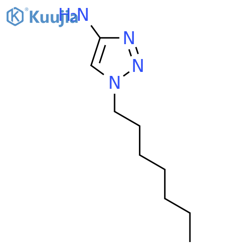 1-heptyl-1H-1,2,3-triazol-4-amine structure