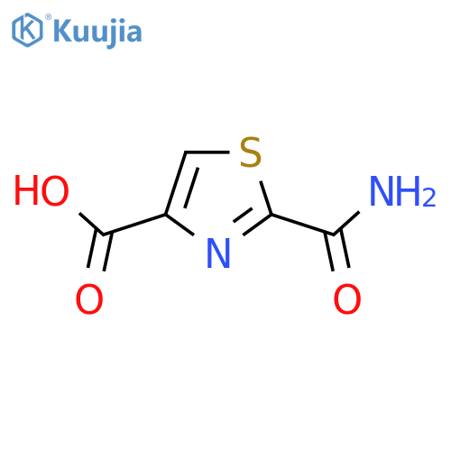 2-carbamoyl-1,3-thiazole-4-carboxylic acid structure