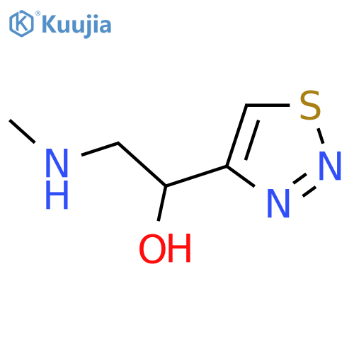 2-(methylamino)-1-(1,2,3-thiadiazol-4-yl)ethan-1-ol structure