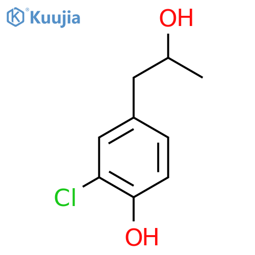 2-chloro-4-(2-hydroxypropyl)phenol structure