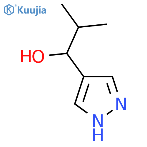 2-Methyl-1-(1h-pyrazol-4-yl)propan-1-ol structure