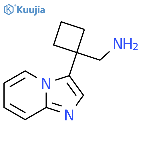 (1-{imidazo1,2-apyridin-3-yl}cyclobutyl)methanamine structure