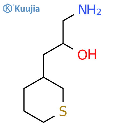 1-amino-3-(thian-3-yl)propan-2-ol structure