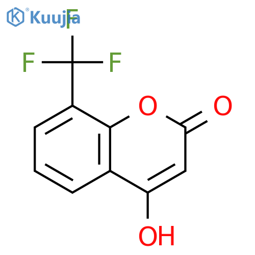 4-hydroxy-8-(trifluoromethyl)-2H-chromen-2-one structure