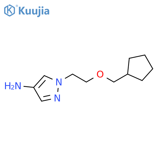 1-2-(cyclopentylmethoxy)ethyl-1H-pyrazol-4-amine structure