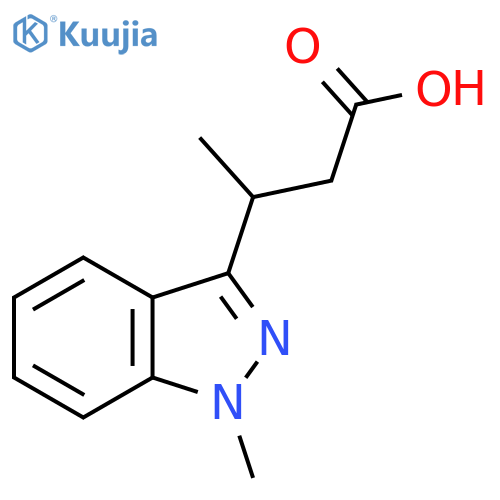 3-(1-methyl-1H-indazol-3-yl)butanoic acid structure