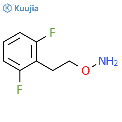 O-2-(2,6-difluorophenyl)ethylhydroxylamine structure