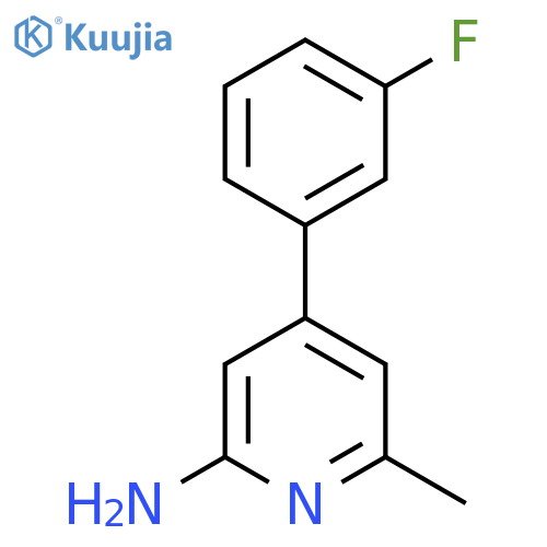 4-(3-Fluorophenyl)-6-methylpyridin-2-amine structure