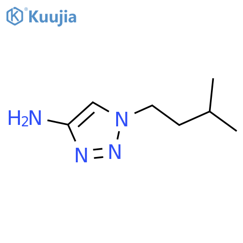 1-(3-Methylbutyl)-1h-1,2,3-triazol-4-amine structure