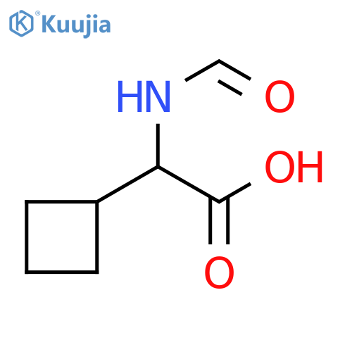 2-cyclobutyl-2-formamidoacetic acid structure
