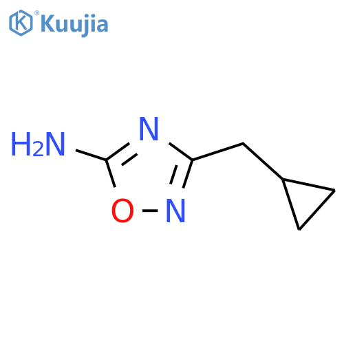3-(Cyclopropylmethyl)-1,2,4-oxadiazol-5-amine structure