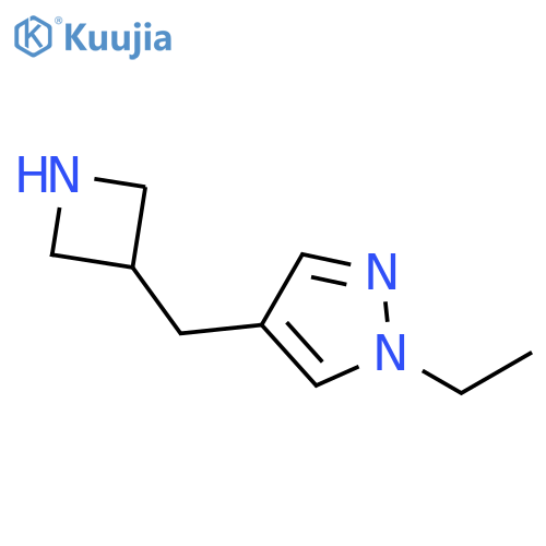4-(azetidin-3-yl)methyl-1-ethyl-1H-pyrazole structure