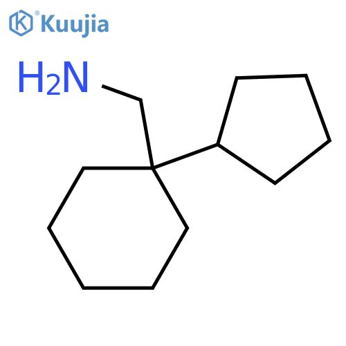 (1-cyclopentylcyclohexyl)methanamine structure