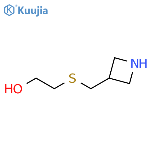 Ethanol, 2-[(3-azetidinylmethyl)thio]- structure