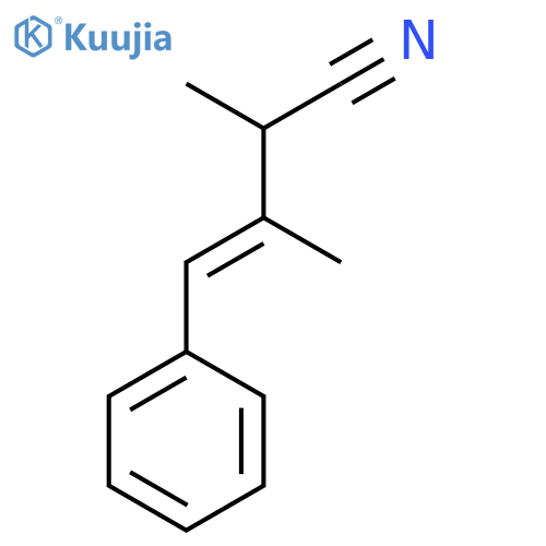 2,3-dimethyl-4-phenylbut-3-enenitrile structure