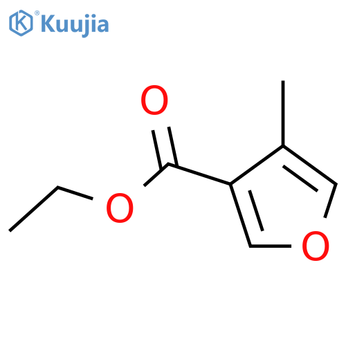 3-Furancarboxylic acid,4-methyl-, ethyl ester structure