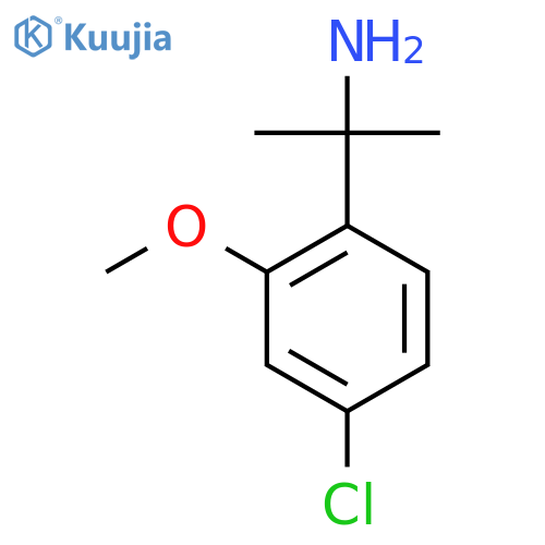 2-(4-chloro-2-methoxyphenyl)propan-2-amine structure