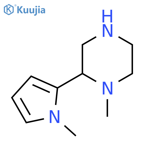 1-methyl-2-(1-methyl-1H-pyrrol-2-yl)piperazine structure