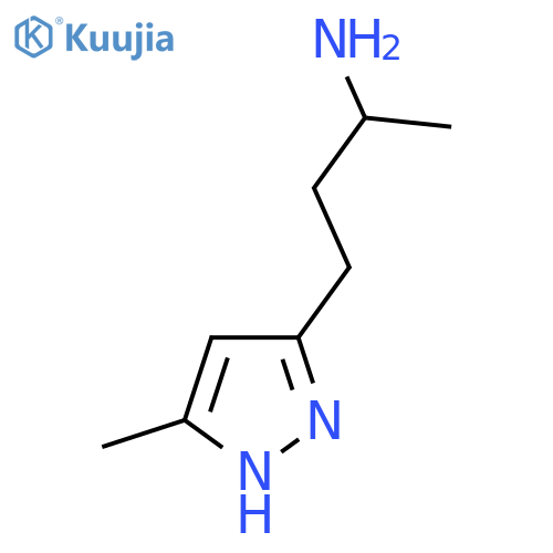 4-(5-methyl-1H-pyrazol-3-yl)butan-2-amine structure