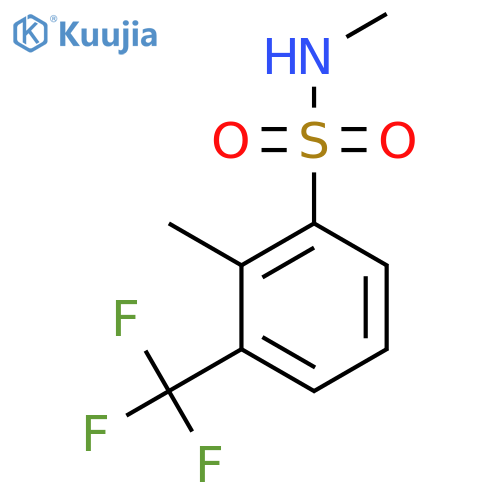 N,2-dimethyl-3-(trifluoromethyl)benzene-1-sulfonamide structure