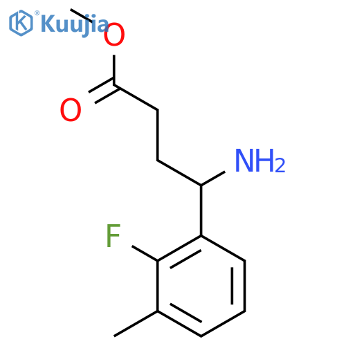 methyl 4-amino-4-(2-fluoro-3-methylphenyl)butanoate structure