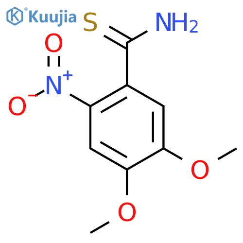 4,5-dimethoxy-2-nitrobenzene-1-carbothioamide structure