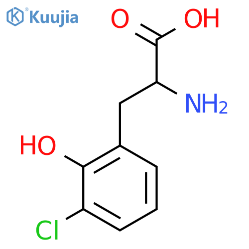 2-amino-3-(3-chloro-2-hydroxyphenyl)propanoic acid structure