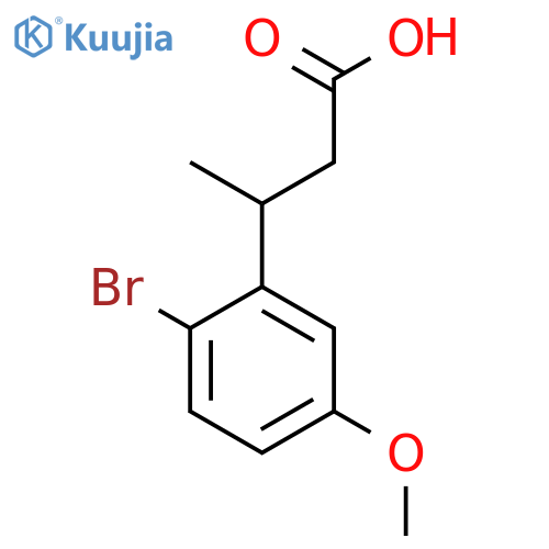 3-(2-bromo-5-methoxyphenyl)butanoic acid structure