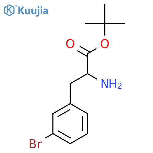 (R)-3-Bromophenylalanine t-butyl ester structure