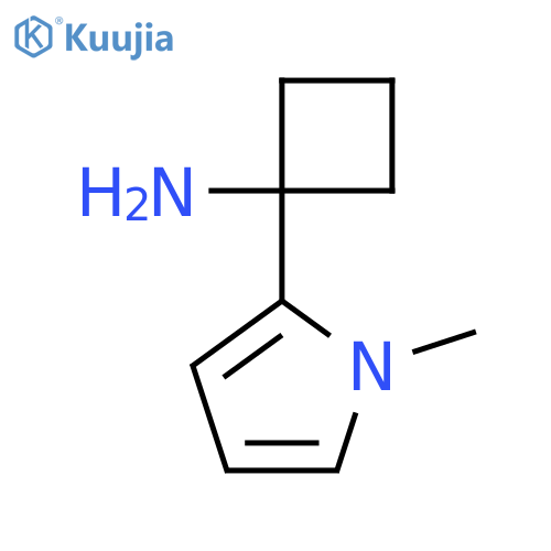 1-(1-methyl-1H-pyrrol-2-yl)cyclobutan-1-amine structure