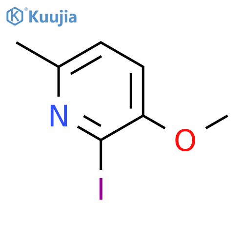 2-Iodo-3-methoxy-6-methylpyridine structure