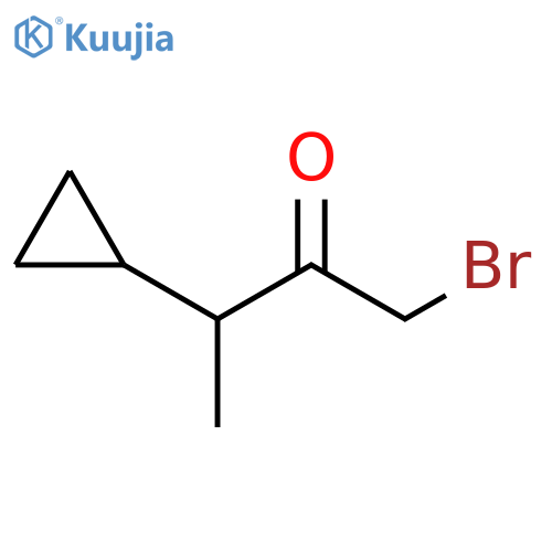 1-bromo-3-cyclopropylbutan-2-one structure