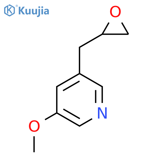 3-methoxy-5-(oxiran-2-yl)methylpyridine structure