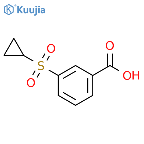 3-(cyclopropanesulfonyl)benzoic acid structure