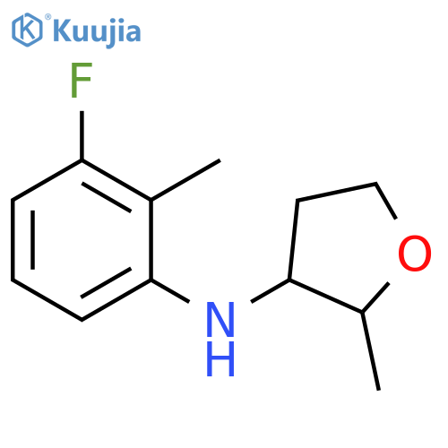 N-(3-fluoro-2-methylphenyl)-2-methyloxolan-3-amine structure