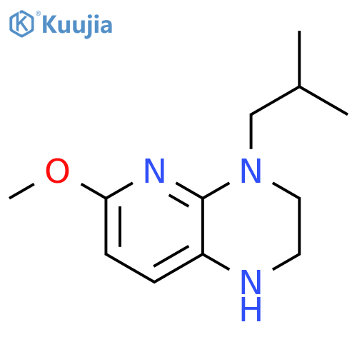 Pyrido[2,3-b]pyrazine, 1,2,3,4-tetrahydro-6-methoxy-4-(2-methylpropyl)- structure