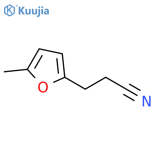 3-(5-methylfuran-2-yl)propanenitrile structure