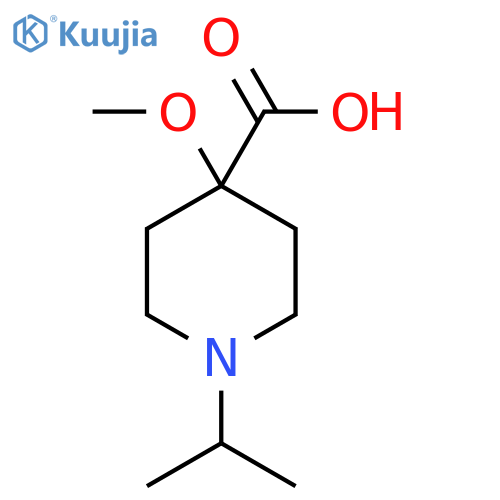 4-Methoxy-1-(propan-2-yl)piperidine-4-carboxylic acid structure