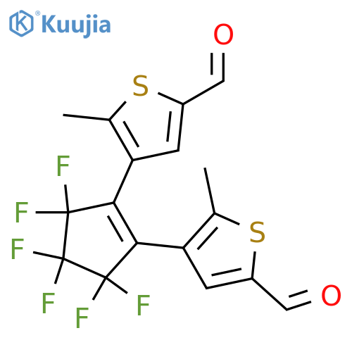 1,2-bis(5'-formyl-2'-methylthien-3'-yl)perfluorocyclopentene structure