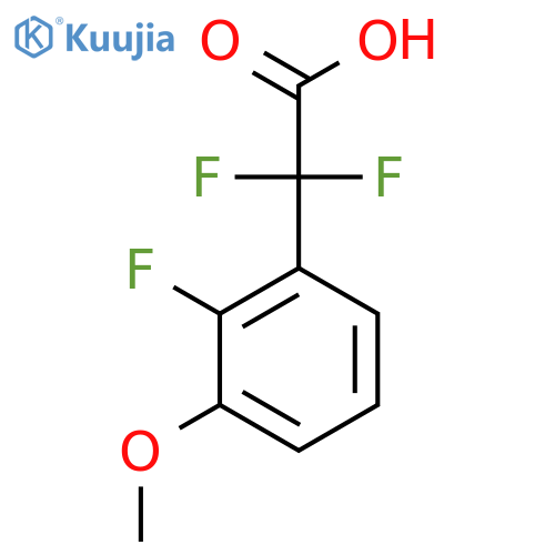 2,2-Difluoro-2-(2-fluoro-3-methoxyphenyl)acetic acid structure