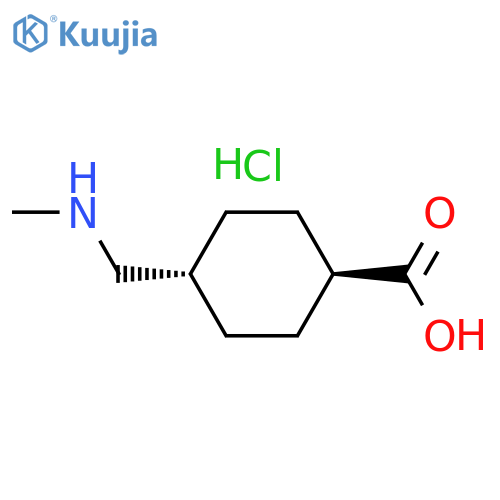 rac-(1r,4r)-4-(methylamino)methylcyclohexane-1-carboxylic acid hydrochloride, trans structure