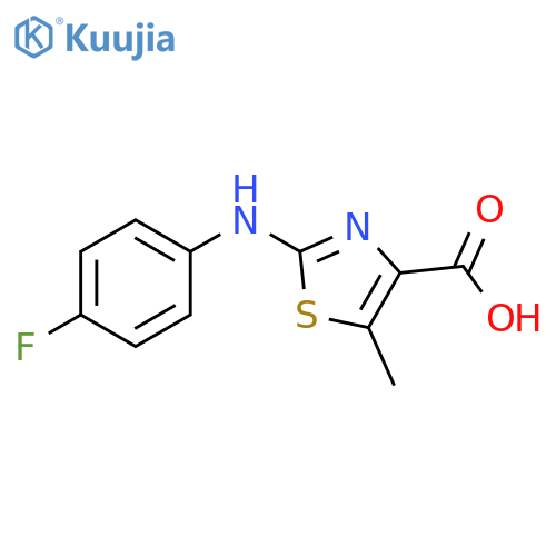 2-(4-Fluorophenylamino)-5-methylthiazole-4-carboxylic acid structure