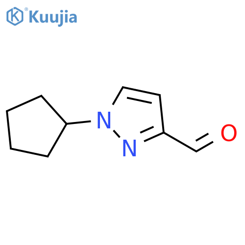 1-cyclopentyl-1H-pyrazole-3-carbaldehyde structure