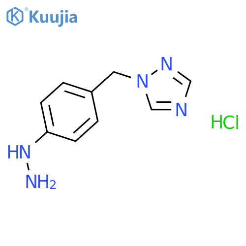 1-(4-Hydrazinophenyl)methyl-1H-1,2,4-triazole Hydrochloride structure