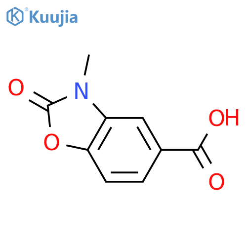 3-methyl-2-oxo-2,3-dihydro-1,3-benzoxazole-5-carboxylic acid structure