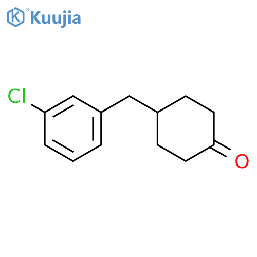 Cyclohexanone, 4-[(3-chlorophenyl)methyl]- structure