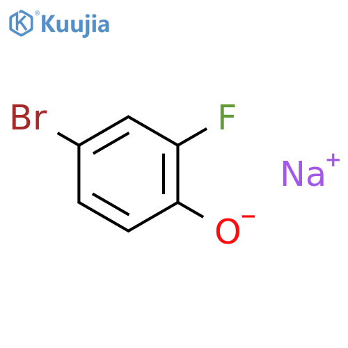 Sodium 4-bromo-2-fluorophenolate structure
